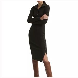 Reiss Maddison Knit Dress in Black
